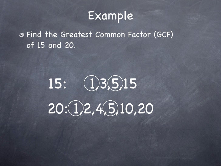 Greatest Common Factor Of 20 And 15 Greatest Common Factor Of 20 And 15