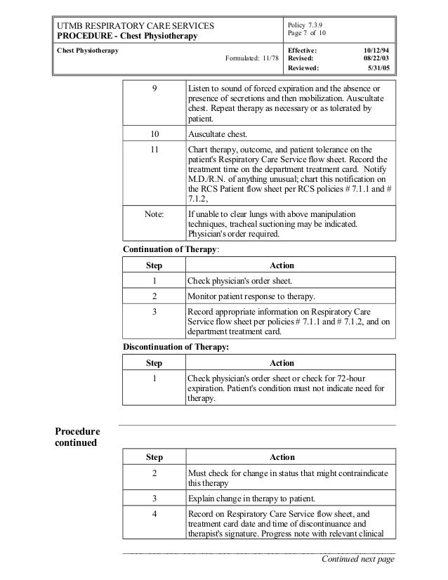 7 39 chest physiotherapy