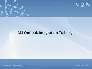 MS Outlook Integration Training  