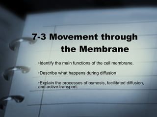 7-3 Movement through    the Membrane ,[object Object],[object Object],[object Object]