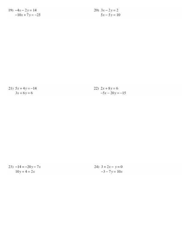 7.3 systems of equations elimination | PDF | Free Download