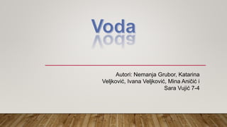 Autori: Nemanja Grubor, Katarina
Veljković, Ivana Veljković, Mina Aničić i
Sara Vujić 7-4
 