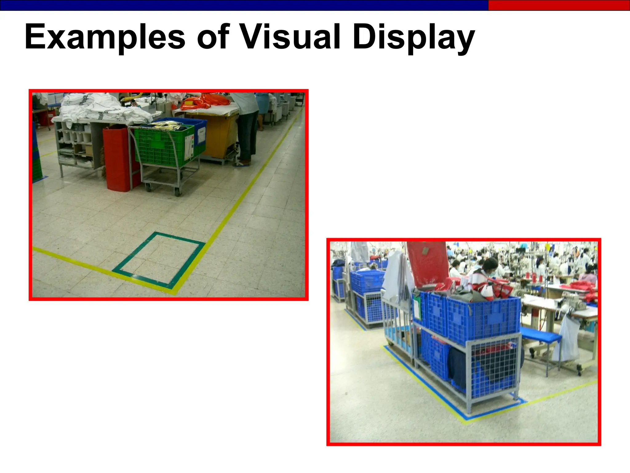 Examples of Visual Display
 