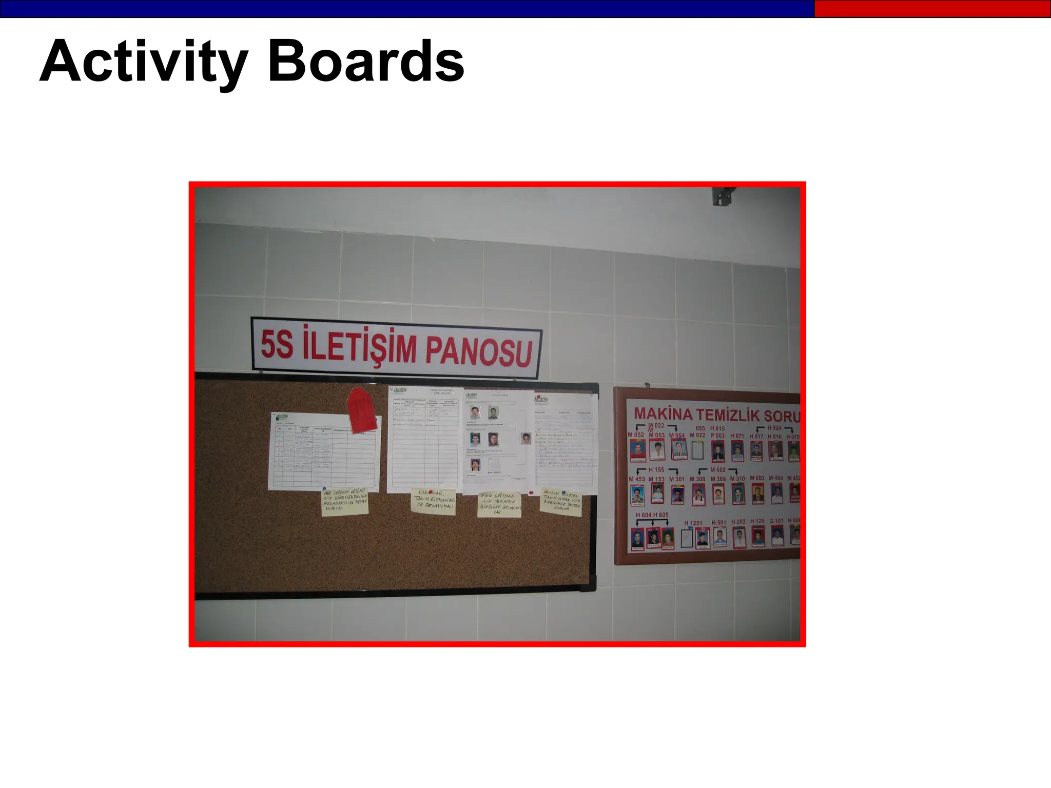 Activity Boards
 