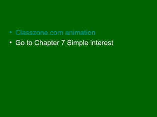 7.7 simple interest | PPT