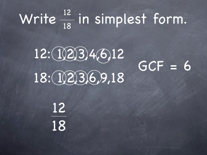 7 8 fractions and simplest form 18 27 in simplest form