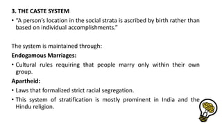 SOCIAL STRATIFICATION | PPTX