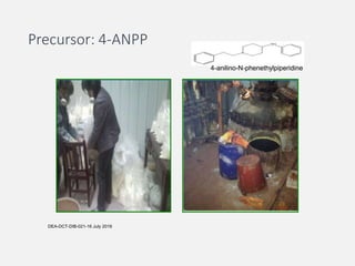 Precursor: 4-ANPP
4-anilino-N-phenethylpiperidine
DEA-DCT-DIB-021-16 July 2016
 