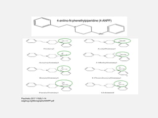 4-anilino-N-phenethylpiperidine (4-ANPP)
Psychiatry 2017 110(8):1-14
swgdrug.org/Monographs/4ANPP.pdf
 