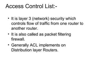 CCNA part 7 acl | PPT