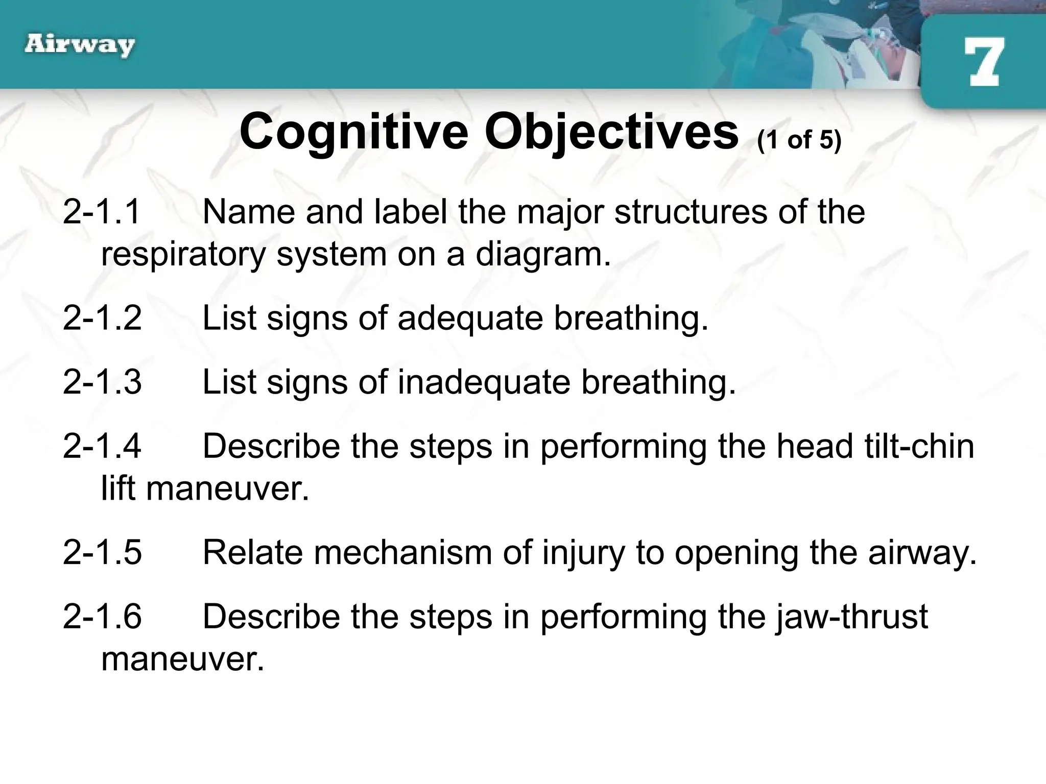 7 Airway 1 Airway Management Guide To Emt Ppt