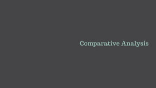 Comparative Analysis
 