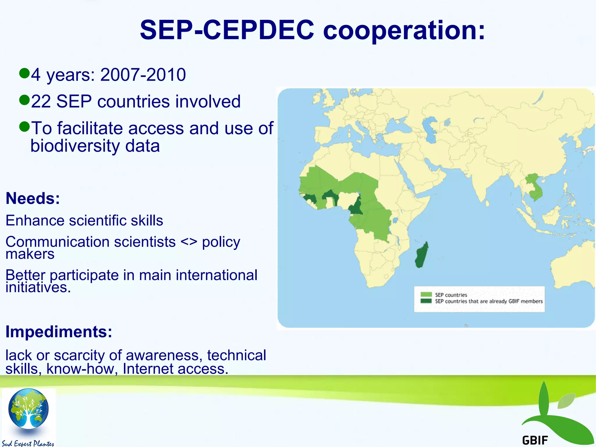 Facilitating access and use of biodiversity data to underpin ...