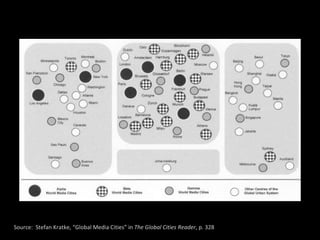 Source:  Stefan Kratke, “Global Media Cities” in  The Global Cities Reader , p. 328 