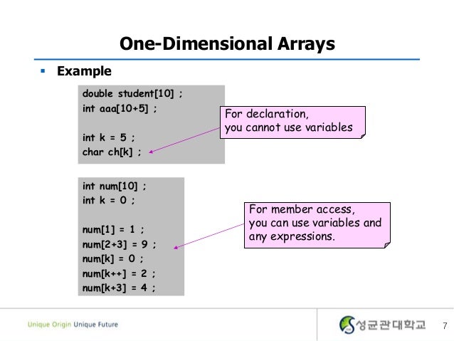 7. arrays