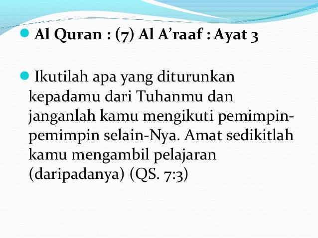 7 Ayat Ayat Demokrasi