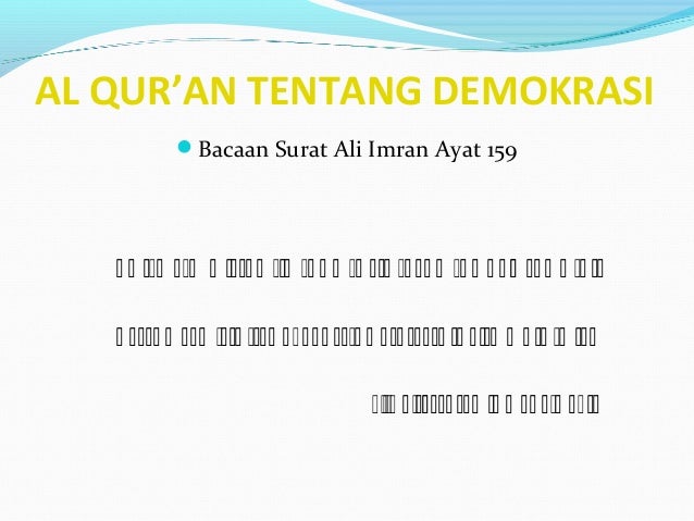 7 ayat ayat demokrasi