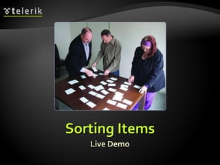 Sorting Items Live Demo 
