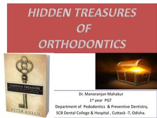 1
Dr. Manoranjan Mahakur
1st year PGT
Department of Pedodontics & Preventive Dentistry,
SCB Dental College & Hospital , Cuttack -7, Odisha.
 