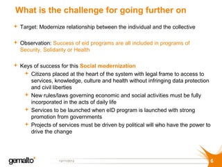 What is the challenge for going further on
 Target: Modernize relationship between the individual and the collective

 O...