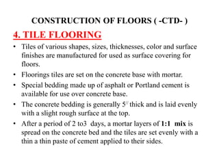 Flooring Notes 7 building construction part 2 flooring,roofs,staircase and maintance ...
