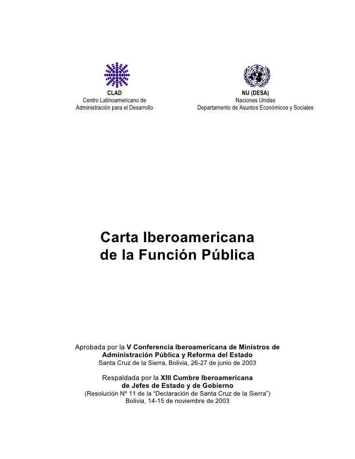 7. carta iberoamericana de la función pública