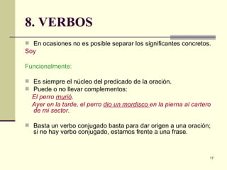 7 Categorias Y Funciones De Palabras Del Espanol 2