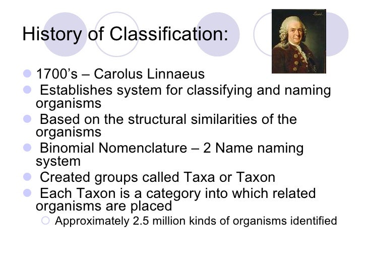 7. Classification Notes