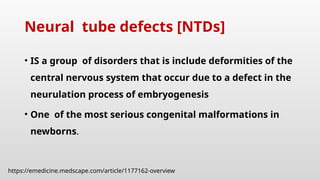Comprehensive Overview of CNS Congenital Anomalies and Neural Tube ...