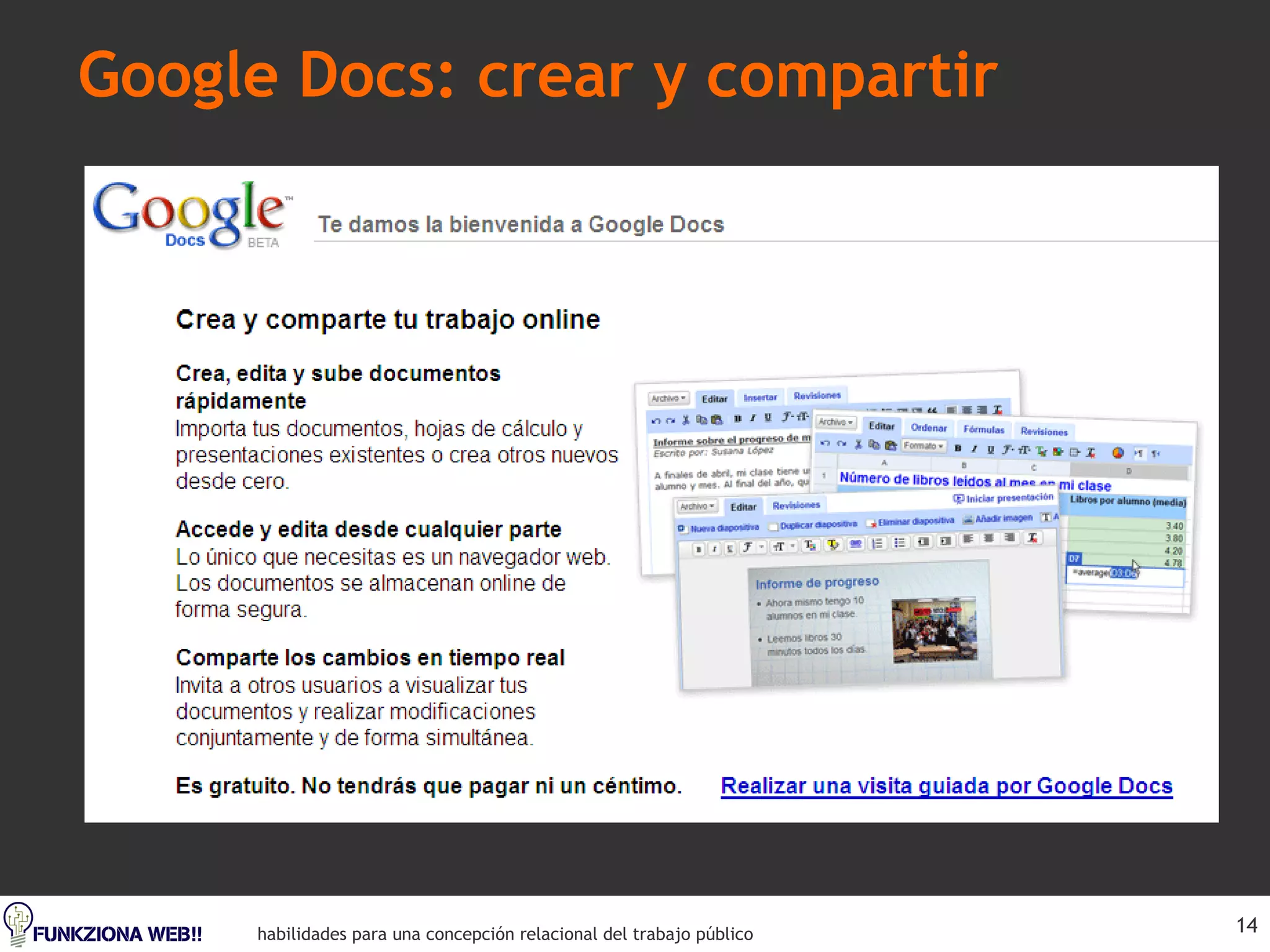 Google Docs: crear y compartir 