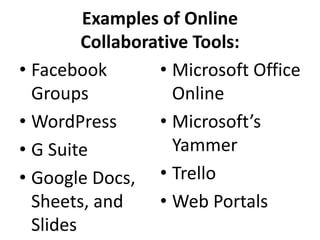 Collaborative ICT Development - Empowerment Technologies | PPTX