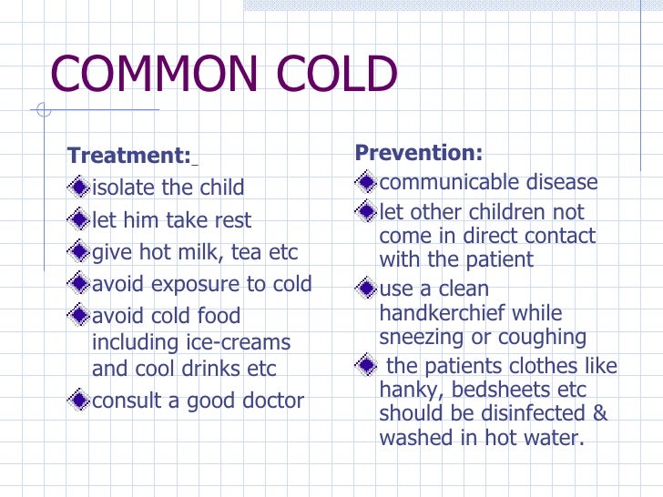 Common Cold Cough Duration