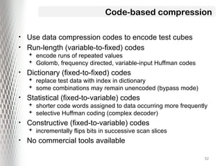 Advanced Techniques in VLSI Test Data Compression and Encoding | PPTX