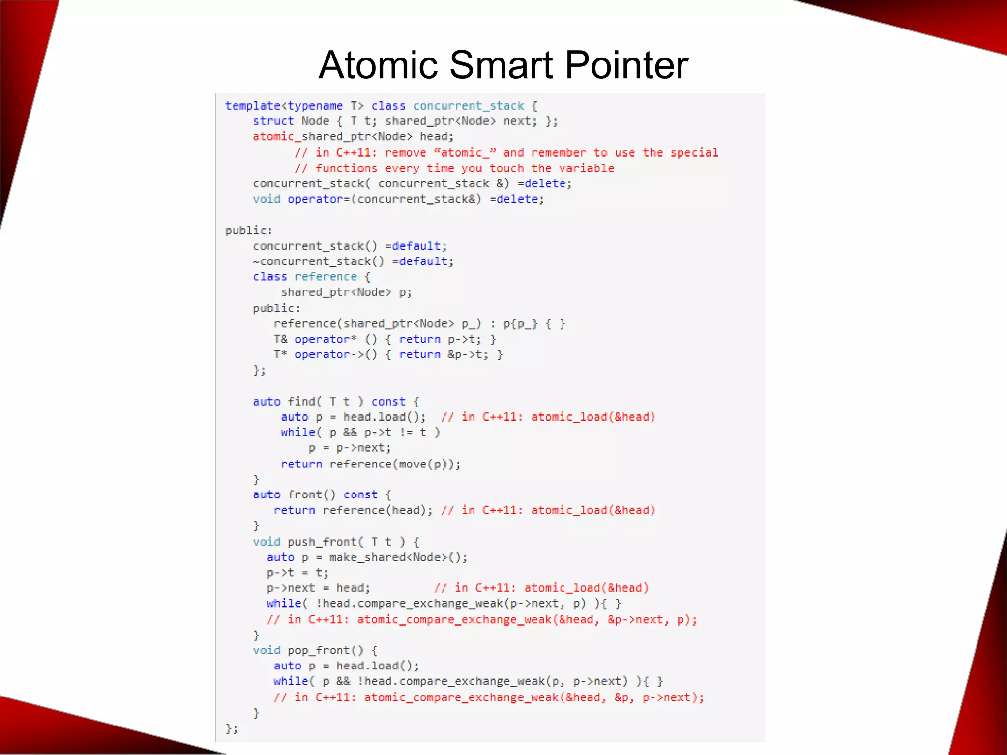 Atomic Smart Pointer
 