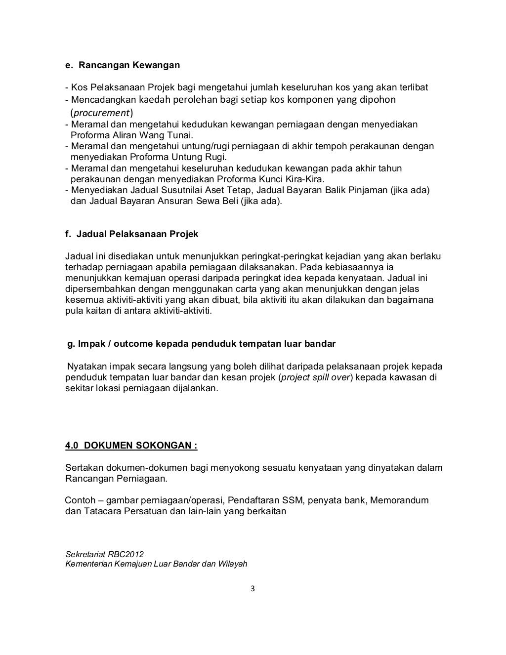 7 contoh rancangan perniagaan