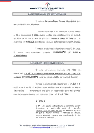 7-Contrarrazões de RECURSO EXTRAORRDINARIO - STF.doc
