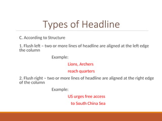 Copyreading and Headline writing guide.. | PPT