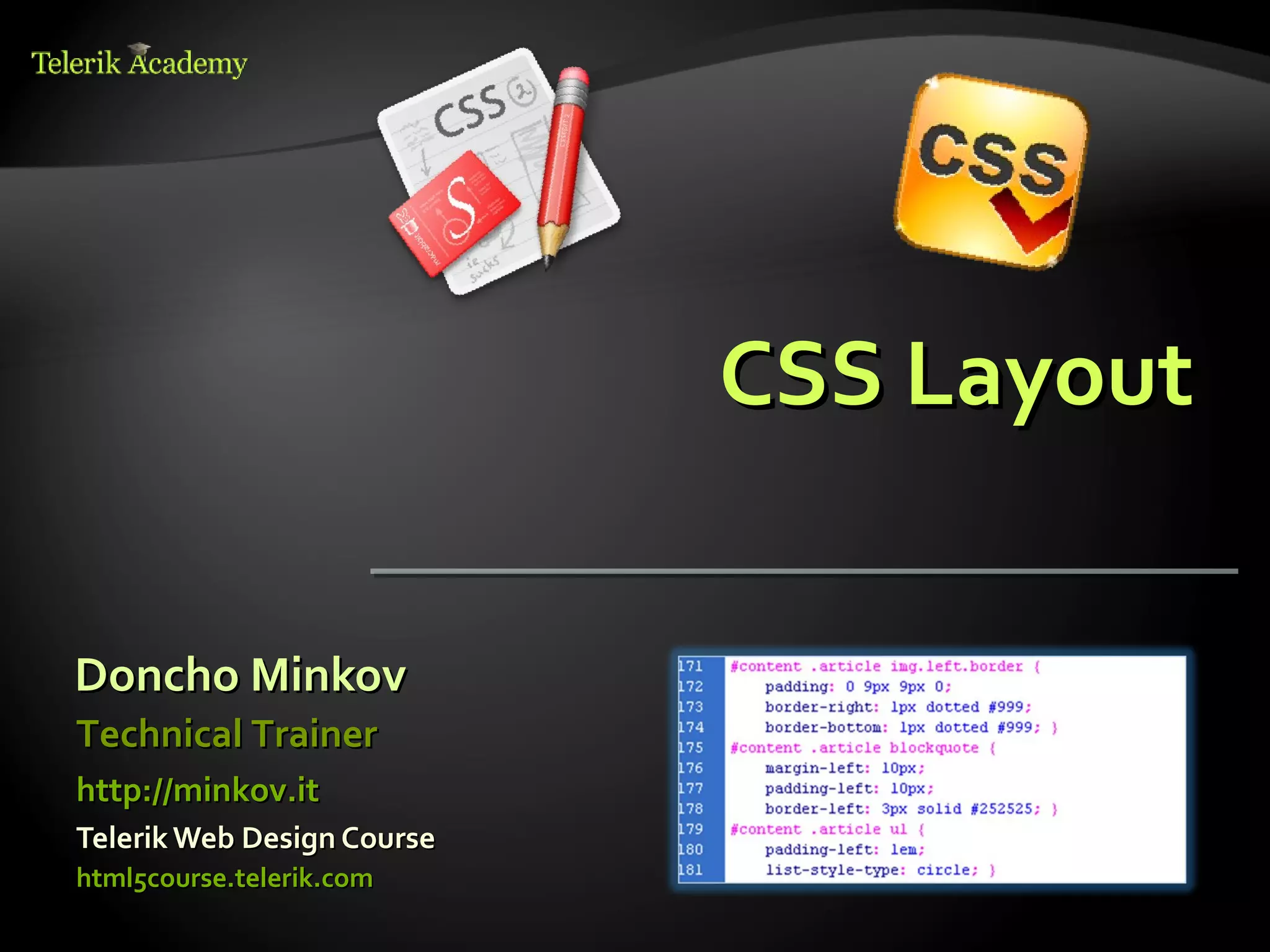 CSS Layout | PPT | Web Design and HTML | Internet