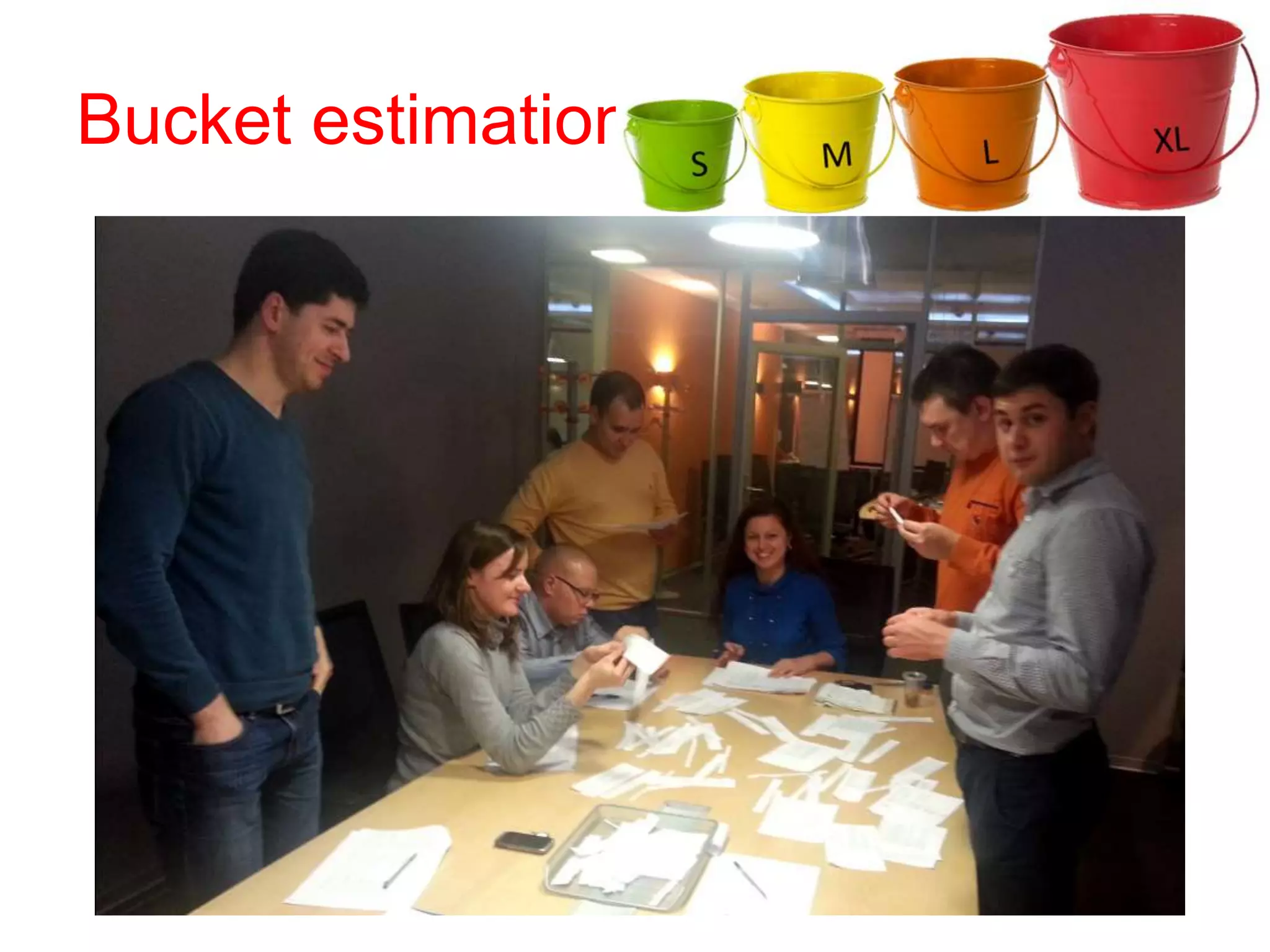 Bucket estimation
 