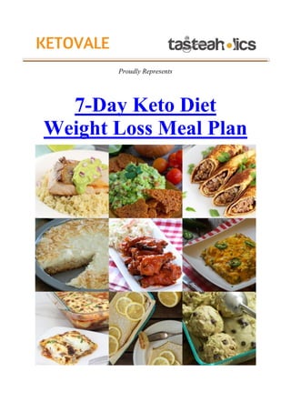 Proudly Represents
7-Day Keto Diet
Weight Loss Meal Plan
 