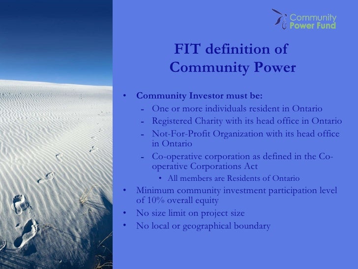 Community Power Finance: Equity Strategy Community Power Finance: Equity Strategy