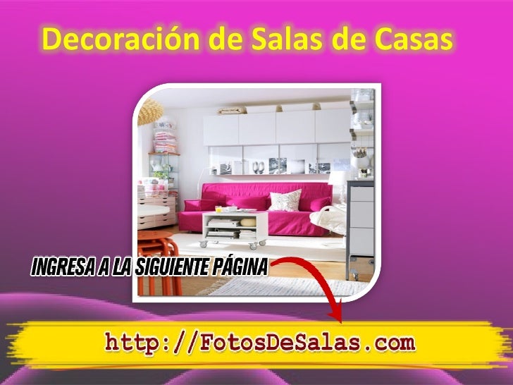 Decoración de salas de casas