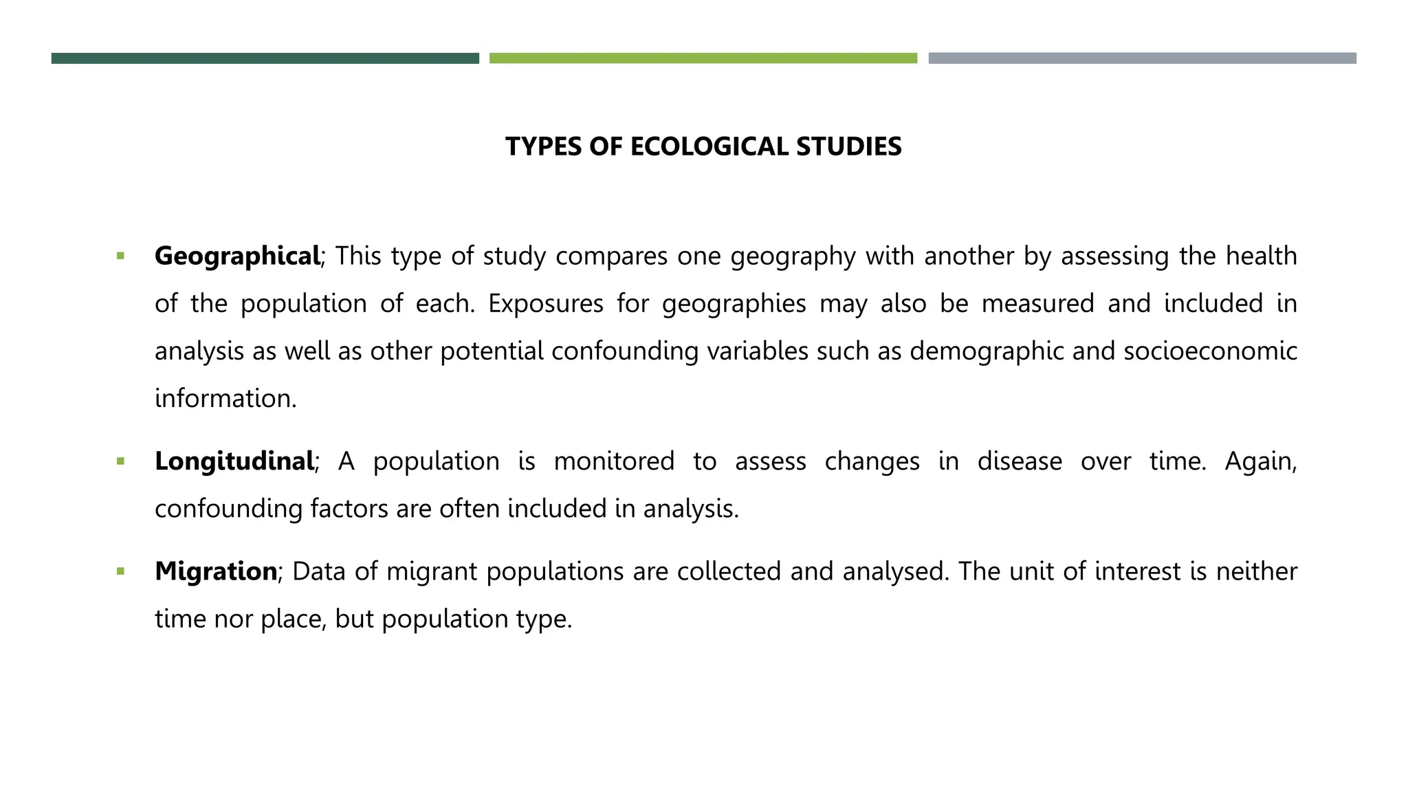 ECOLOGICAL STUDY | PPTX
