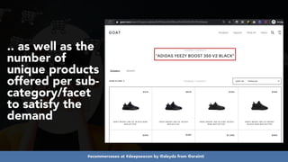 #ecommerceseo at #deepseocon by @aleyda from @orainti
.. as well as the
number of
unique products
offered per sub-
category/facet
to satisfy the
demand
 