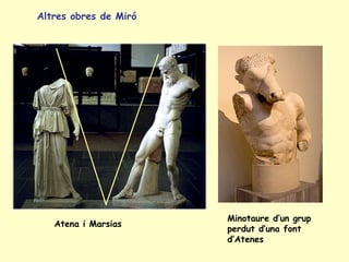 Altres obres de Miró




                       Minotaure d’un grup
   Atena i Marsias
                       perdut d’una font
                       d’Atenes
 