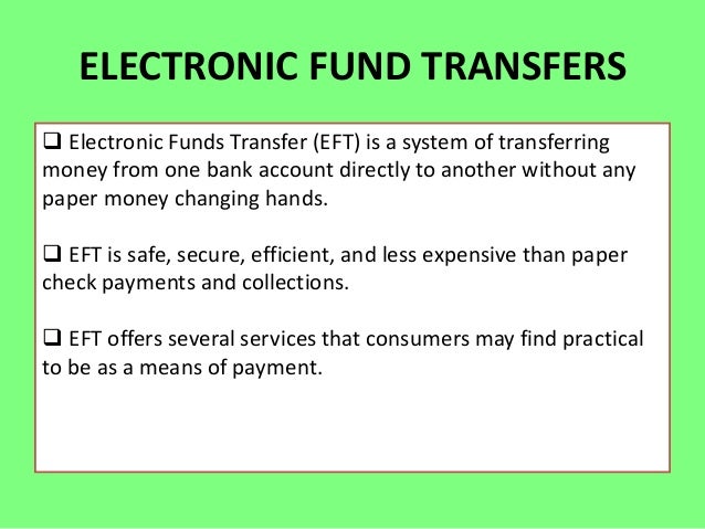 chapter 7 : electronic banking