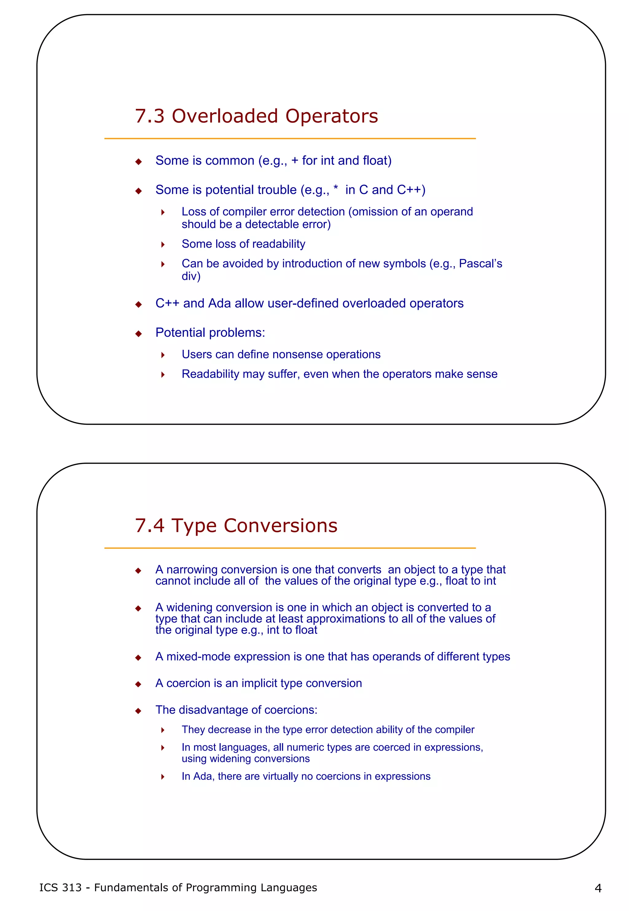7 expressions and assignment statements | PDF