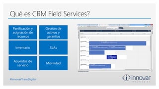 Qué es CRM Field Services?
#InnovarTransDigital
 