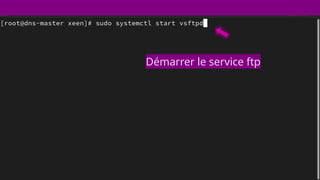Démarrer le service ftp
 