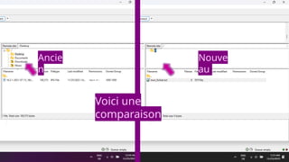 Voici une
comparaison
Nouve
au
Ancie
n
 